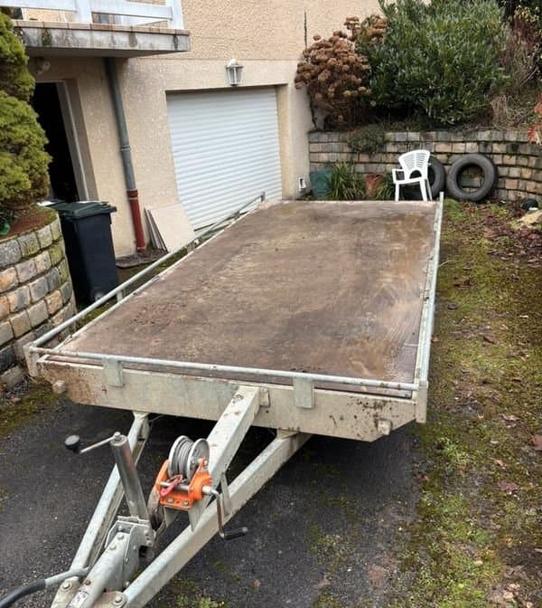 Remorque plateau Edouard 4X2m 3500Kg