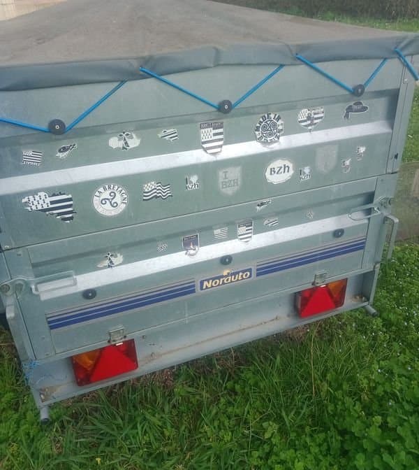 REMORQUE Norauto 2000 AVEC REHAUSSE