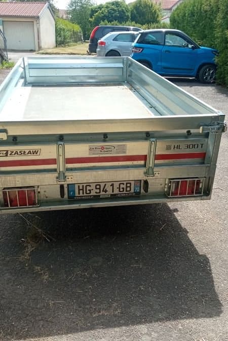 Vends remorque double essieu