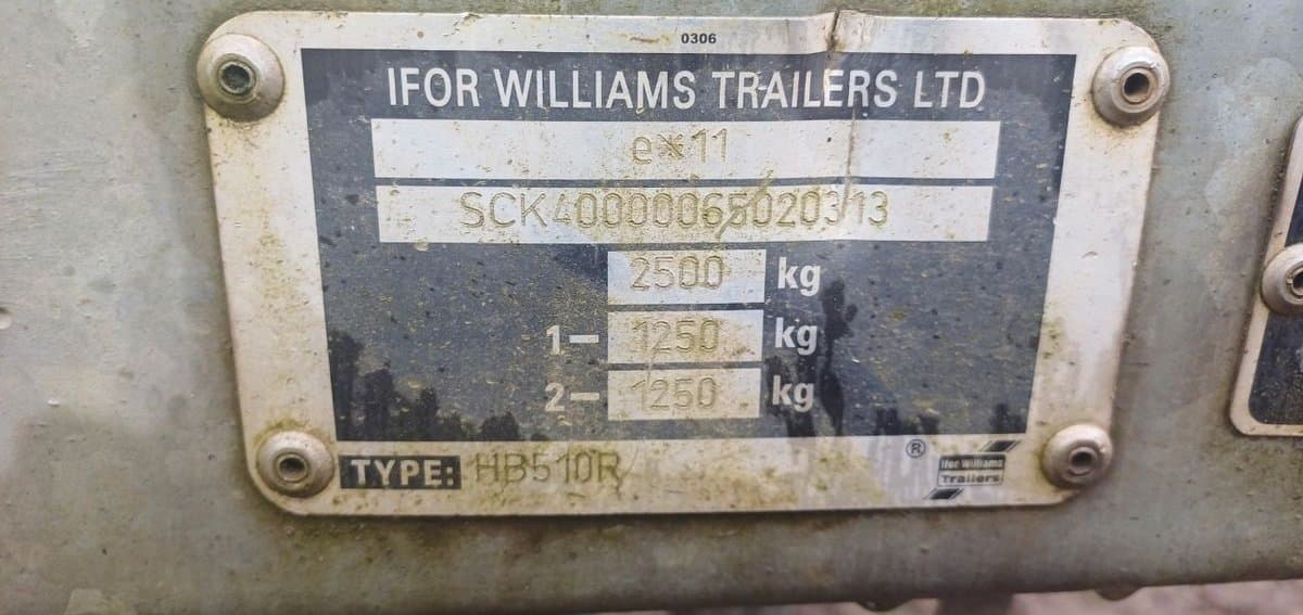 Vans ifor Williams HB510 3