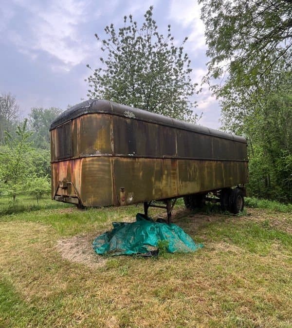 Semi remorque us ww2 10 ton Gross low bed ( fiche 75)