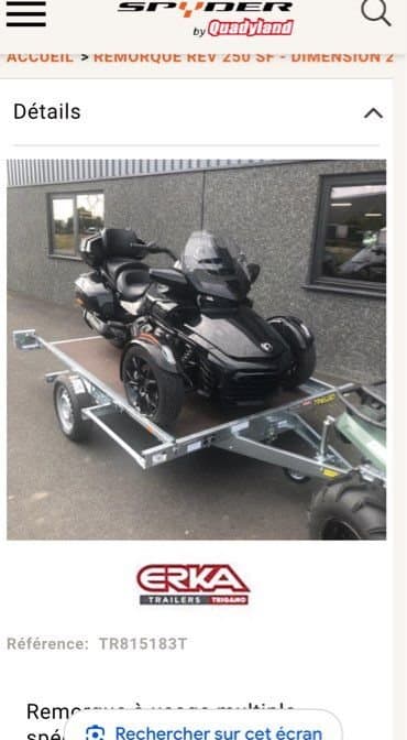 Remorque rev 250 sf 2