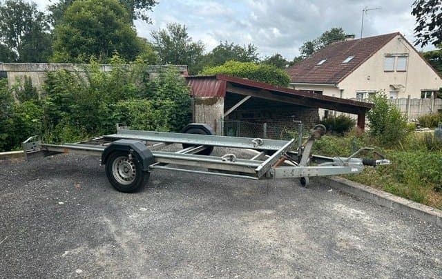 Remorque porte-voiture AMCA NOVAL 1300KG basculante-freins neufs 2
