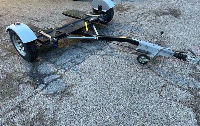 Car Dolly, porte, voiture professionnelle articulé et freiner, équipée complet avec ses deux rampes, roue jockey 3