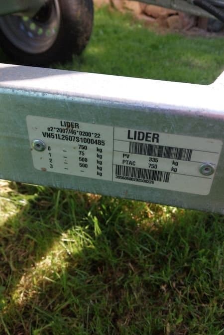 Remorque lider basculante hydraulique 3