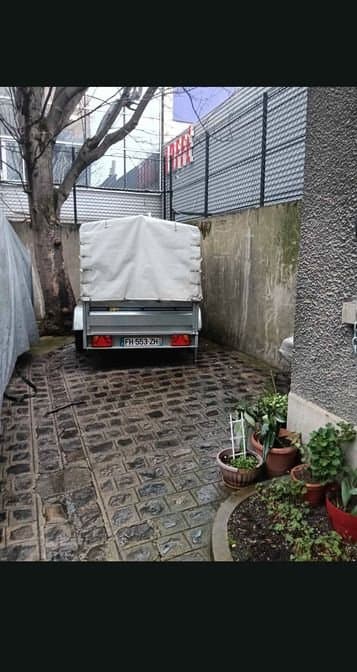 Remorque Auto auto freiné bâche semi haute