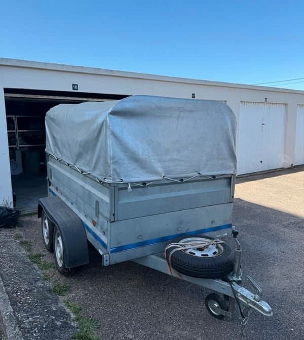 Remorque TRIGANO double essieu - PTAC 500 kg