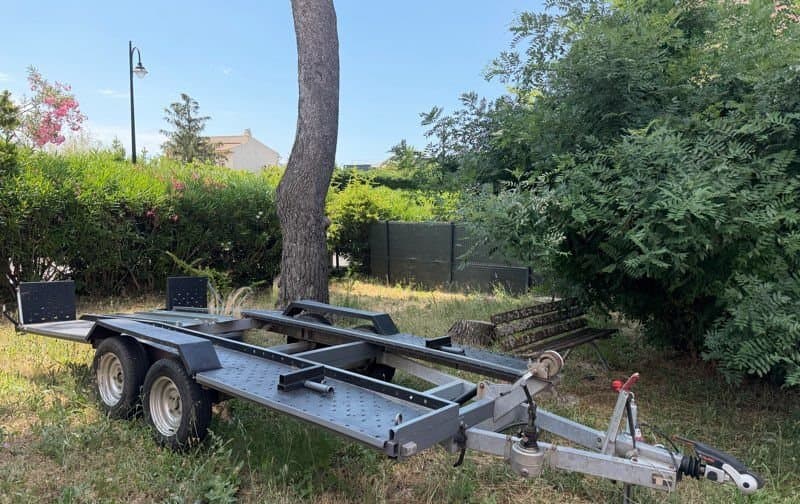 Remorque porte voiture 2 essieux 2t5