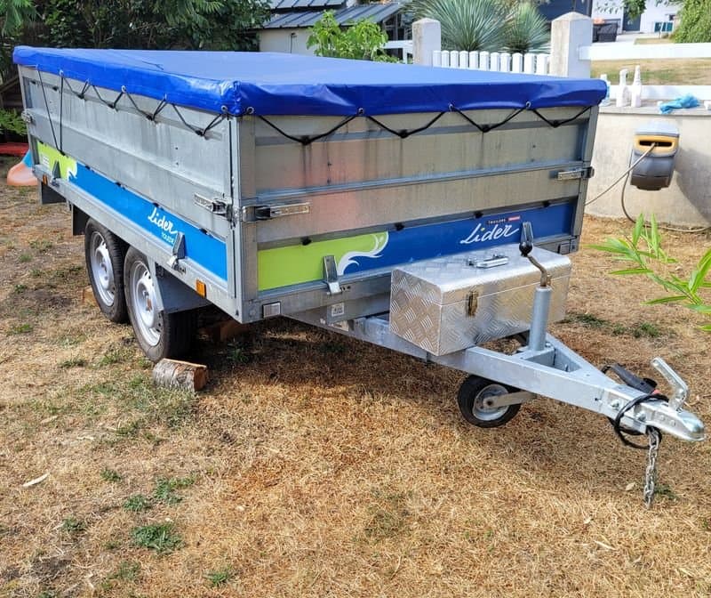 Remorque 2 essieux 750 kgs Lider Tolede 39550