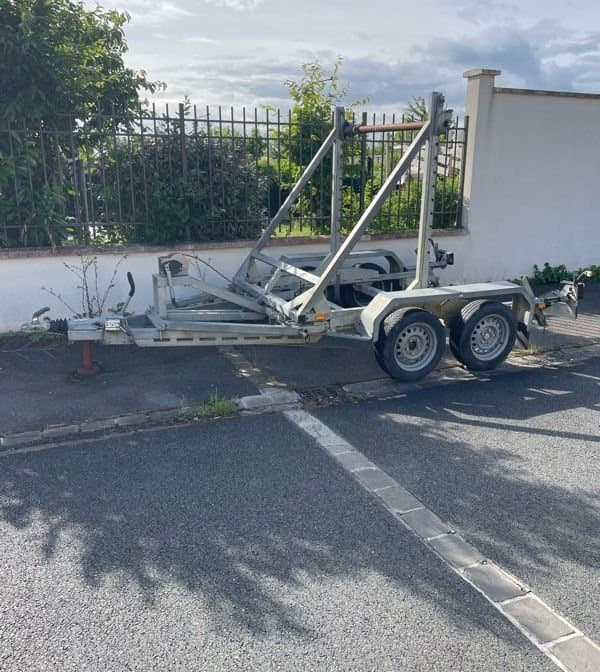 Remorque Porte touret double essieux