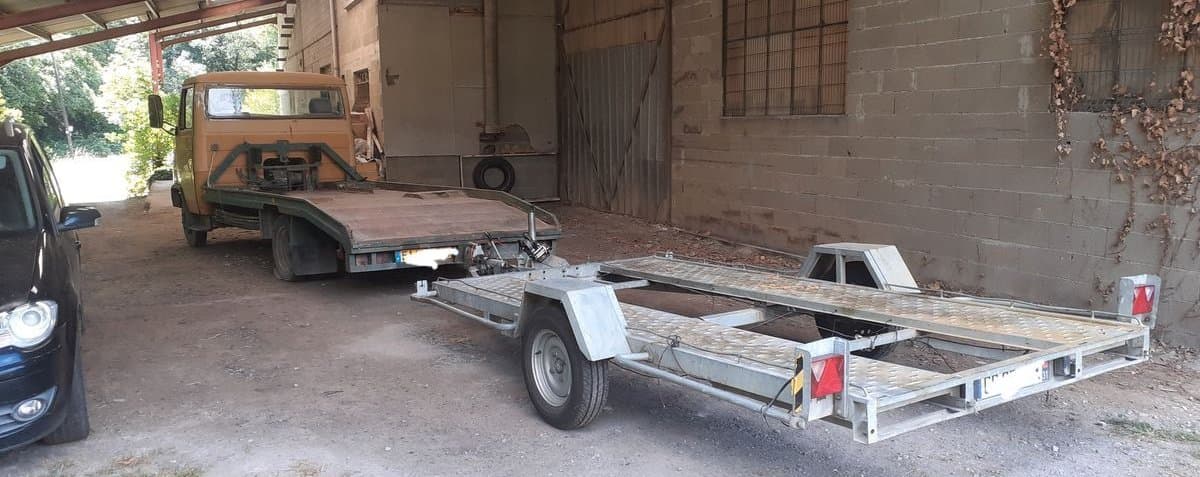 Remorque porte voiture LIDER 1300 Kg dans l'état échange possible 2