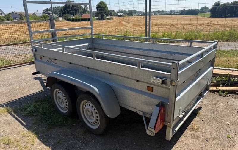 Remorque lider double essieux 750 kilos